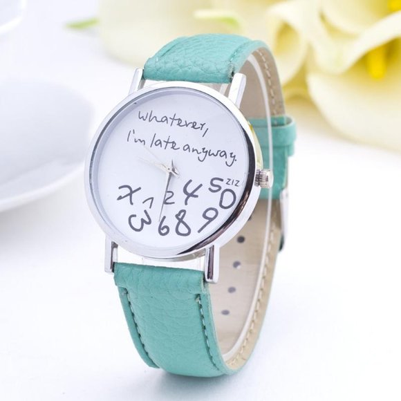 Jewelry - [GREEN] 💯💚Ladies watch ,Stainless Steel,pu leather